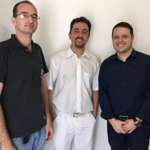 Ronan Ribeiro, Fiscal CRO-TO, Dr. Douglas Oliveira, Professor da UNIRG e Dr. Rafael Marra, Tesoureiro do CRO-TO